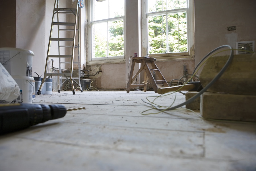 power drill paint tins cables and step ladder on 2026 01 11 08 06 43 utc